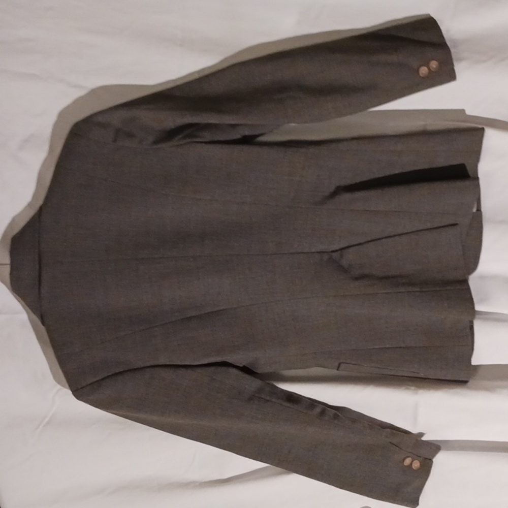 Anna Huling Gray Wool Blazer - image 8